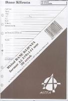 Opakowanie Wkład do organizera A5 Dane klienta ANTRA