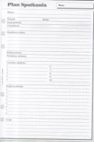 Opakowanie Wkład do organizera A5 Plan spotkań ANTRA