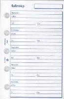 Opakowanie Wkład do organizera M Adresy ANTRA