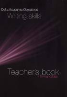 Writing Skills Teacher's Book. Autor: Kuhles Emma. SmakLiter.pl Okładka książki Writing Skills Teacher's Book