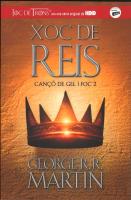 Xoc de reis Canco de gel i foc 2. Autor: George R.R. Martin. SmakLiter.pl Okładka książki Xoc de reis Canco de gel i foc 2