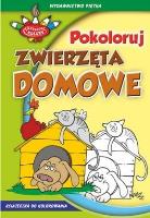 Zakręcone kolory. Pokoloruj zwierzęta domowe. Autor: praca zbiorowa. SmakLiter.pl Okładka książki Zakręcone kolory. Pokoloruj zwierzęta domowe