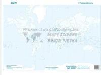 Zestaw- Świat mapa konturowa. Wydawca: Piętka. SmakLiter.pl Opakowanie Zestaw- Świat mapa konturowa