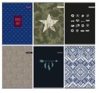 Okładka książki Zeszyt A5 w kratkę 60 kartek chłopak mix wzorów