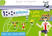 100 zabaw z piłką nożną. Autor: Monika Sobkowiak. SmakLiter.pl Okładka książki 100 zabaw z piłką nożną