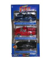 Opakowanie 3 pak autek różne modele 1:43 BBURAGO