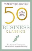50 Business Classics. Autor: Tom Butler-Bowdon. SmakLiter.pl Okładka książki 50 Business Classics
