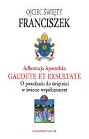 Okładka książki Adhortacja Apostolska. Gaudete et exsultate