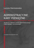 Okładka książki Administracyjne kary pieniężne