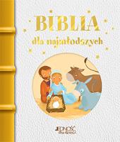 Biblia dla najmłodszych. Autor: Karine-Marie Amiot; ilustracje: Madeleine Brunelet. SmakLiter.pl Okładka książki Biblia dla najmłodszych