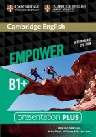 Cambridge English Empower Intermediate Presentation Plus DVD-ROM. Autor: Doff Adrian, Thaine Craig, Puchta Herbert, Stranks Jeff, Lewis-Jones Peter, Godfrey Rachel, Davies Gareth. SmakLiter.pl Okładka książki Cambridge English Empower Intermediate Presentation Plus DVD-ROM