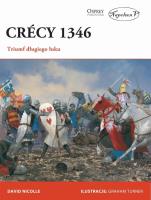 Crcy 1346. Triumf długiego łuku. Autor: Nicolle David. SmakLiter.pl Okładka książki Crcy 1346. Triumf długiego łuku