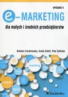 E-Marketing dla małych i średnich przedsiębiorstw. Autor: Cendrowska Barbara, Sokół Aneta, Żylińska Pola. SmakLiter.pl Okładka książki E-Marketing dla małych i średnich przedsiębiorstw
