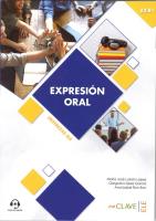 Okładka książki Expresion oral A2-B1 nivel intermedio + audio do pobrania