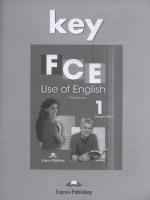 Okładka książki FCE Use of English 1 KEY