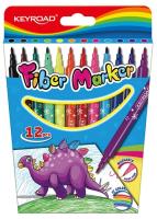 Opakowanie Flamastry Fiber Marker na zawieszce 12 sztuk