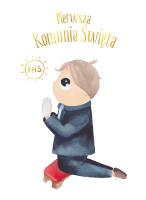 Okładka książki Karnet B6 Komunia chłopiec