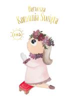 Okładka książki Karnet B6 Komunia dziewczynka