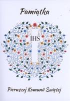 Okładka książki Karnet B6 Komunia krzyż