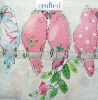 Opakowanie Karnet kwadrat z kopertą Parakeets