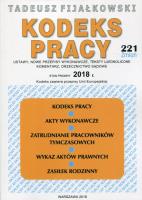 Okładka książki Kodeks Pracy 2018