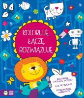 Koloruję, łączę, rozwiązuję (zestaw). Autor: Agnieszka Matz. SmakLiter.pl Okładka książki Koloruję, łączę, rozwiązuję (zestaw)