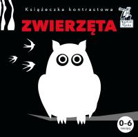 Książeczka kontrastowa. Zwierzęta. Autor: Pola Augustynowicz. SmakLiter.pl Okładka książki Książeczka kontrastowa. Zwierzęta