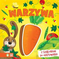 Książka z szablonami. Warzywa. Autor: Ilona Brydak (ilustr.). SmakLiter.pl Okładka książki Książka z szablonami. Warzywa