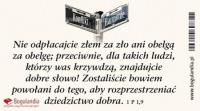 Magnes na lodówkę Nie odpłacajcie złem za zło... Wydawca: Bogulandia. SmakLiter.pl Opakowanie Magnes na lodówkę Nie odpłacajcie złem za zło..