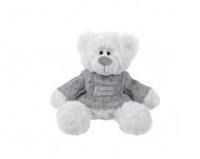 Opakowanie Miś Gaston biały w sweterku 27 cm