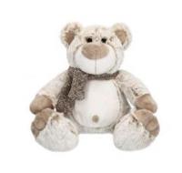 Opakowanie Miś Simone w szaliczku 22 cm