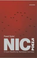 Nic poezji. Autor: Dybel Paweł. SmakLiter.pl Okładka książki Nic poezji