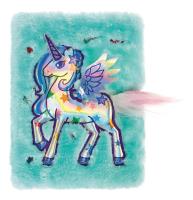 Pamiętnik zamykany pluszowy jednorożec. Wydawca: Starpak. SmakLiter.pl Opakowanie Pamiętnik zamykany pluszowy jednorożec