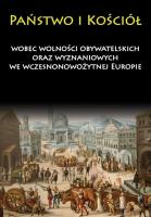 Okładka książki Państwo i Kościół wobec wolności obywatelskich...