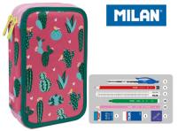 Opakowanie Piórnik Milan 2-poziomowy z wyposażeniem Cactus