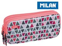 Opakowanie Piórnik MILAN 3-komorowy GEO róż