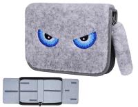 Opakowanie Piórnik szkolny WAR-418 Szary Sowa WARTA