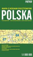 Polska 1:1 000 000 mapa z kodami pocztowymi PIĘTKA. Wydawca: Piętka. SmakLiter.pl Opakowanie Polska 1:1 000 000 mapa z kodami pocztowymi PIĘTKA