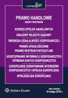 Prawo handlowe Zbiór przepisów. Autor: praca zbiorowa. SmakLiter.pl Okładka książki Prawo handlowe Zbiór przepisów