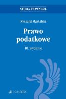 Prawo podatkowe. Autor: Mastalski Ryszard. SmakLiter.pl Okładka książki Prawo podatkowe