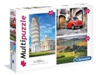 Okładka książki Puzzle 3x1000 Italy