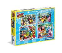 Opakowanie Puzzle Mickey Raźni rajdowcy 20+60+100+180