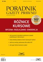 Okładka książki Różnice kursowe - wycena rozliczanie ewidencja