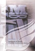 Spotkanie w Słowie O twórczości literackiej Karola Wojtyły. Autor: Zarębianka Zofia. SmakLiter.pl Okładka książki Spotkanie w Słowie O twórczości literackiej Karola Wojtyły