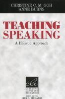 Okładka książki Teaching Speaking