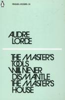The Master's Tools Will Never Dismantle the Master's House. Autor: Audre Lorde. SmakLiter.pl Okładka książki The Master's Tools Will Never Dismantle the Master's House