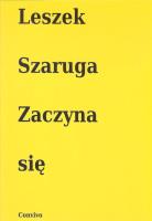 Okładka książki Zaczyna się
