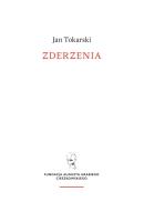 Zderzenia. Autor: Tokarski Jan. SmakLiter.pl Okładka książki Zderzenia