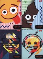 Zeszyt A5 Emoji w trzy linie kolorowe 32 kartki 10 sztuk mix. Wydawca: St. Majewski. SmakLiter.pl Opakowanie Zeszyt A5 Emoji w trzy linie kolorowe 32 kartki 10 sztuk mix