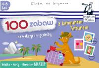100 zabaw z kangurem Arturem. Autor: Anna Grabek, Bożena Dybowska. SmakLiter.pl Okładka książki 100 zabaw z kangurem Arturem